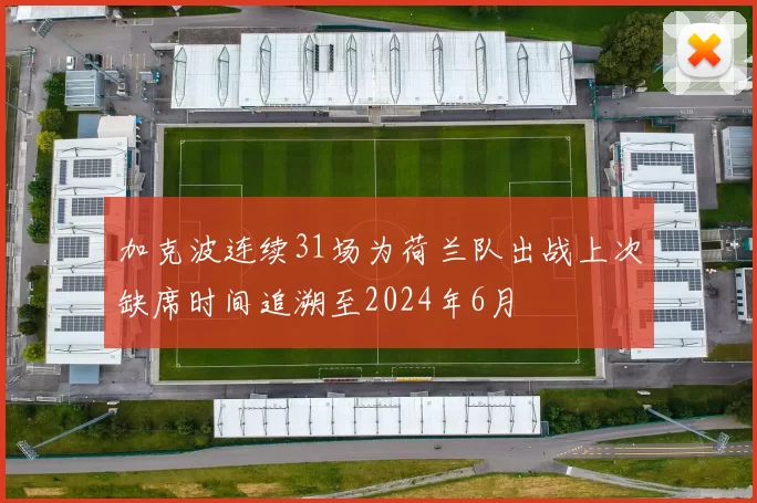 加克波连续31场为荷兰队出战上次缺席时间追溯至2024年6月